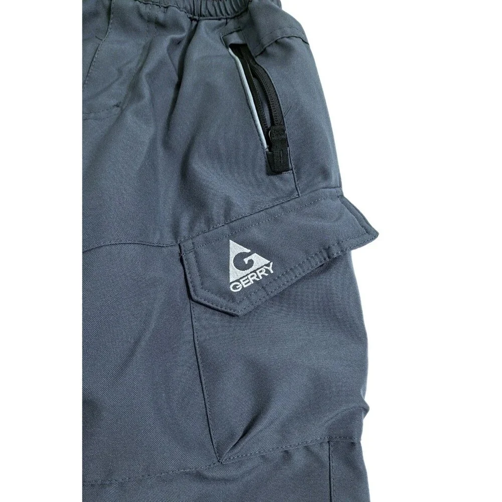Gerry Ski Bib Youth Size XS 5/6 Gray Snowboarding Snow Pants Suspender Boys
